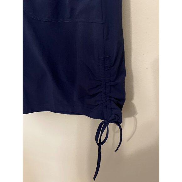 T By Talbots Navy Blue Stretch Skort M Pickleball Tennis  Drawstrings & Pockets - Picture 6 of 10